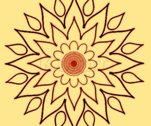 Rangoli: "Free-hand" computer aided lotus