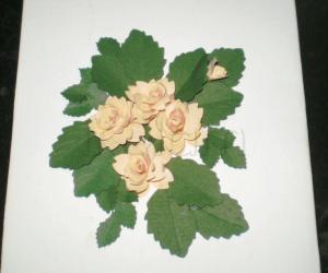 Rangoli: Rose card