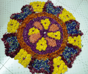 Rangoli - flowers