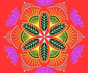 Rangoli: Using motifs and MS Paint