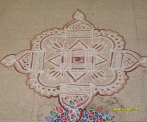 Rangoli: another aadi velli kolam