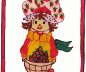 Rangoli: Strawberry girl