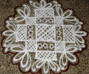 Rangoli: Free hand rangoli
