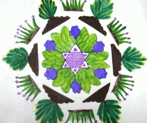 Rangoli: Greenery rangoli