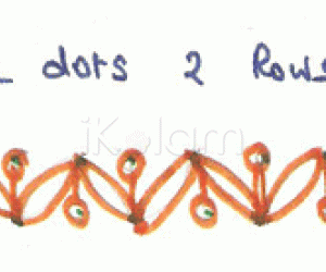 Rangoli: Border - leaves