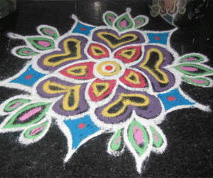 Rangoli: Counter-top Rangoli