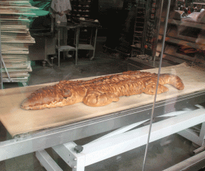 Rangoli: Crocodile bread