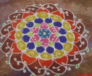 Rangoli: Curly Swirls