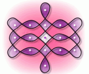 Kolam with dots