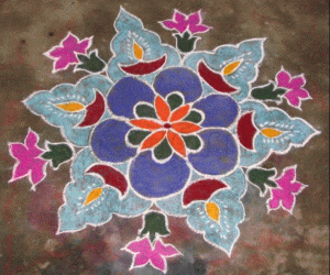 Flowers and lamps