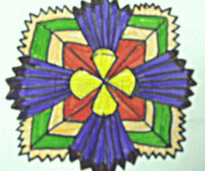 Rangoli: Frilly_square