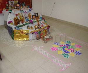 Golu with kolam