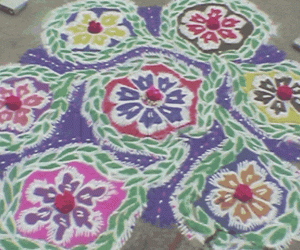 Rangoli: Flower