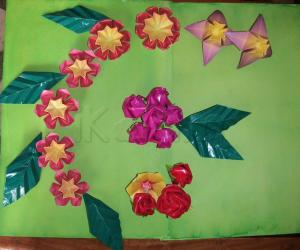 Rangoli: Origami flowers