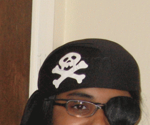 Rangoli: Pirate - eye patch and hat
