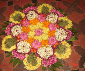 Rangoli: Flower Arrangement as Kolam