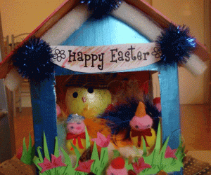 Rangoli: Easter egg cart
