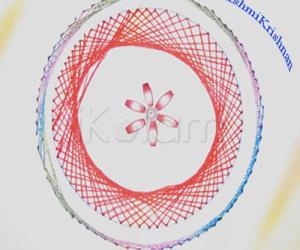 Rangoli: stitching card