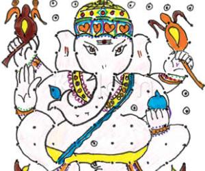 Lord Ganesh with modaka