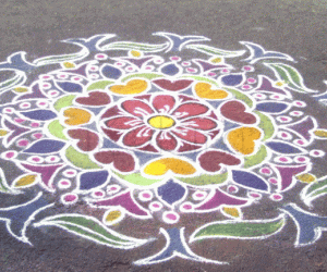 Ash-rangoli
