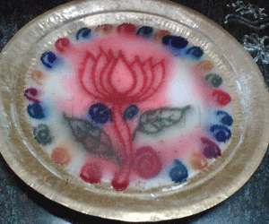 Rangoli: Water _ Milky lotus