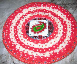 Rangoli: Rangoli - using wool
