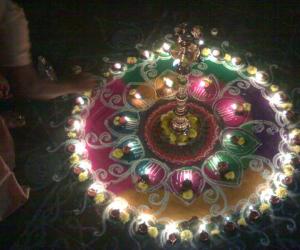 Rangoli: karthikai depam special