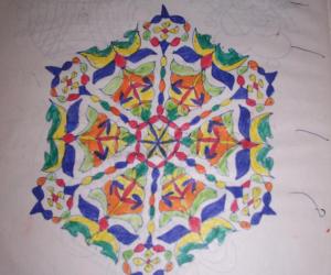 Rangoli: flower