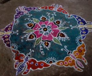 Rangoli: butterflies