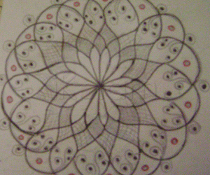 Rangoli: aadi velli kolam 5