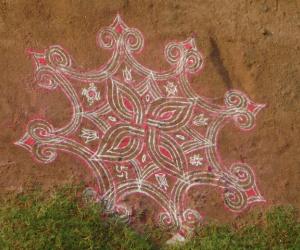 Rangoli: navratri rangoli 3