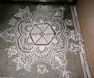 Rangoli: maa kolam for diwali