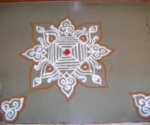 Rangoli: Simple Kolam