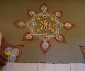 Rangoli: Simple Kolam