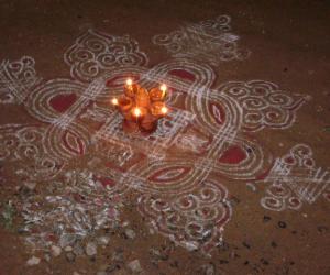 Rangoli: karthigai kolam1