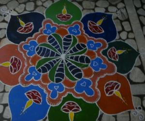 Rangoli: pongal kolam