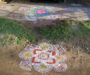 Rangoli: kolams for pongal