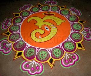 Rangoli: my vinayagar chaturthi kolam