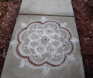 Rangoli: Karthigai Kolam 