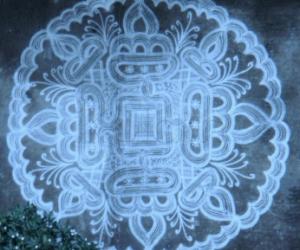 Rangoli: Lacy Padi kolam