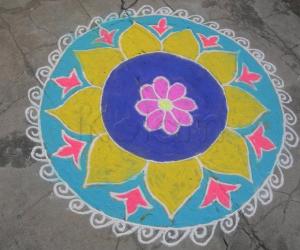 Rangoli: pongal kolam