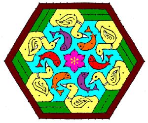 Rangoli: Anbusangeethji's incomplete rangoli