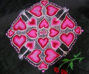 Valentine Day/romantic Rangoli