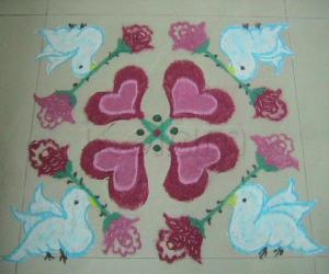 Rangoli: Romantic Rangoli