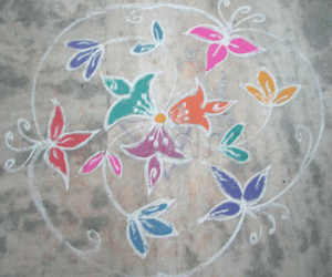 Rangoli: Flowers