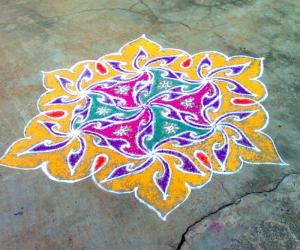 Rangoli: rangoli alone
