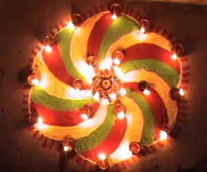 Rangoli: Karthigai Kolam 3