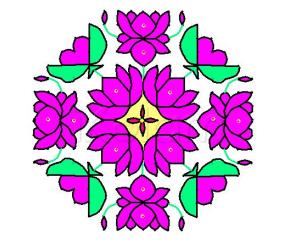 Rangoli: Lotus again