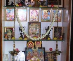 Rangoli: Our first floor swamy room
