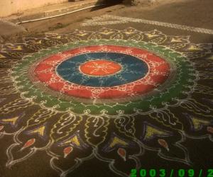 Rangoli: Free hand kolam